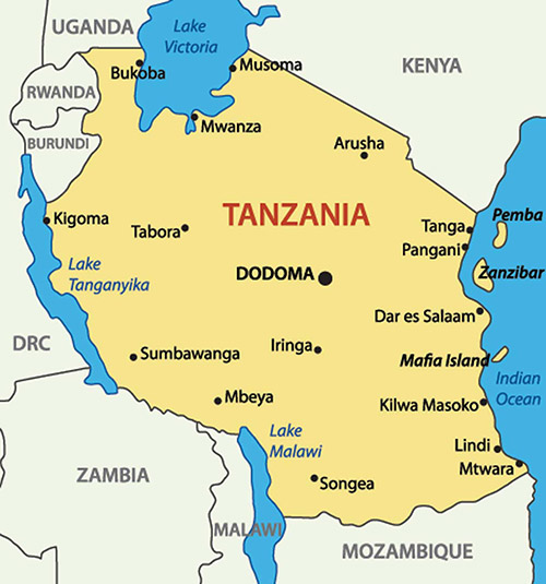 Tanzania Map